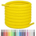 Handshop 1/4" Oval Athletic Shoelaces in 34 Colors Half Round Shoe Laces