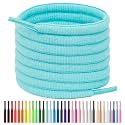 Handshop 1/4" Oval Athletic Shoelaces in 34 Colors Half Round Shoe Laces