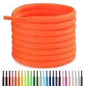 Handshop 1/4" Oval Athletic Shoelaces in 34 Colors Half Round Shoe Laces