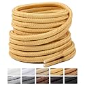 Handshop 2 Pairs Round Boots Shoelaces, Heavy Duty Outdoor Shoe Laces