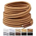 Handshop 2 Pairs Round Boots Shoelaces, Heavy Duty Outdoor Shoe Laces