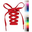 Handshop Flat Shoelaces 5/16", 31 Colors in 36"-72" Shoe Laces For Sneakers