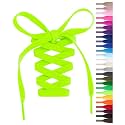 Handshop Flat Shoelaces 5/16", 31 Colors in 36"-72" Shoe Laces For Sneakers