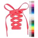 Handshop Flat Shoelaces 5/16", 31 Colors in 36"-72" Shoe Laces For Sneakers