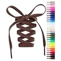 Handshop Flat Shoelaces 5/16", 31 Colors in 36"-72" Shoe Laces For Sneakers