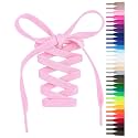 Handshop Flat Shoelaces 5/16", 31 Colors in 36"-72" Shoe Laces For Sneakers