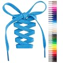 Handshop Flat Shoelaces 5/16", 31 Colors in 36"-72" Shoe Laces For Sneakers