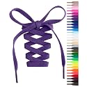 Handshop Flat Shoelaces 5/16", 31 Colors in 36"-72" Shoe Laces For Sneakers