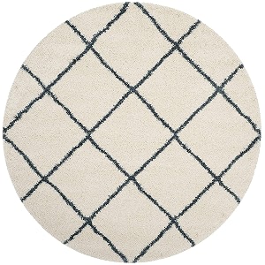 Handwoven Premium Round Shaggy Fur Rugs and
