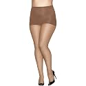 Hanes Absolutely Ultra Sheer Women's Control Top, Reinforced Toe, Plus Size Tights