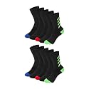 Hanes Boys' Moves Socks, Breathable Mesh Performance Socks, Ankle, Crew, No Show, Moisture-wicking, 10-pack