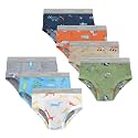 Hanes Boys' Potty Training Underwear, Light Leaks Toddler Cotton Briefs and Boxer Briefs, Multi-pack