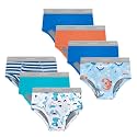Hanes Boys' Potty Training Underwear, Light Leaks Toddler Cotton Briefs and Boxer Briefs, Multi-pack
