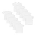 Hanes Boys’ Undershirt, EcoSmart White T-Shirts for Boys, Short Sleeve Shirts, 5 or 10- Pack