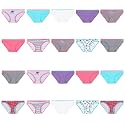Hanes Girls' Hanes Girls' 20-pack Tagless Cotton Brief Panties