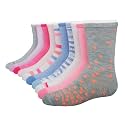Hanes Girls' Socks, Fashion Patterned Soft Socks, No Show, Ankle, and Crew, 12-pair Packs