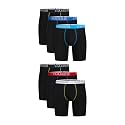 Hanes Men's Boxer Brief Underwear Pack, Stretch Cotton Boxer Briefs for Men, Moisture-wicking, 6-pack