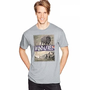 Hanes Mens Graphic T-Shirt - Rugged Outdoor