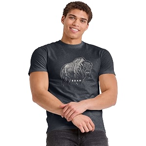 Hanes Mens Graphic T-Shirt - Rugged Outdoor