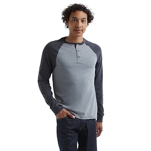 hanes men39s long-sleeve beefy henley t-shirt