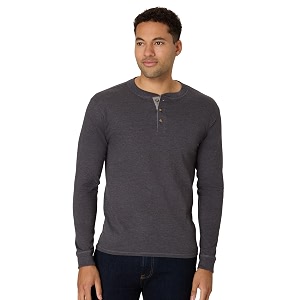 hanes men39s long sleeve henley