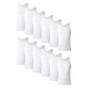 Hanes Men's Tank Undershirt Pack, Cotton Tank Undershirt, Moisture-Wicking, Breathable, White or Grey/Black, Multi-Pack