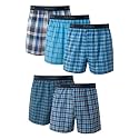 Hanes Men's Underwear Boxers Pack, Cool &amp; Breathable Cotton Underwear, Moisture-Wicking Boxers for Men