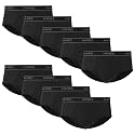 Hanes Men's Underwear Briefs, Cotton Mid Rise Briefs, Covered Waistband, Moisture Wicking, Multi-pack