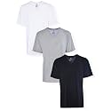 Hanes Men's V-Neck Undershirts, Tag-Free 100% Cotton Multipack Tall Size Basics Soft T-Shirts