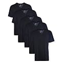 Hanes Men's V-Neck Undershirts, Tag-Free 100% Cotton Multipack Tall Size Basics Soft T-Shirts