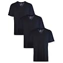 Hanes Men's V-Neck Undershirts, Tag-Free 100% Cotton Multipack Tall Size Basics Soft T-Shirts