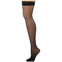 Hanes Women's Silk Reflections Thigh Highs, Classic Navy, E/F