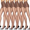 Hanes Silk Reflections Women's Control Top Sheer Toe Silky Pantyhose