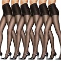 Hanes Silk Reflections Women's Control Top Sheer Toe Silky Pantyhose