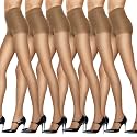 Hanes Silk Reflections Women's Control Top Sheer Toe Silky Pantyhose
