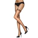 Hanes Women's Silk Reflections Sheer Toe, Silky Sheer Finish Lace Top Thigh Highs