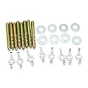 Hanger Bolts 1/4-20 x 2 Double Head Dowel Screw with Wing Nuts for Wood Furniture