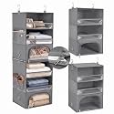 Hanging Closet Organizer for Dorms & RVs, 2-in-1 Dust-Proof