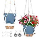 Hanging Planters for Indoor Plants 8 Inch, 2 Pack, Self Watering