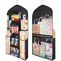 Hanging Wrapping Paper Organizer Storage, Over Door Gift Wrap Storage Bag