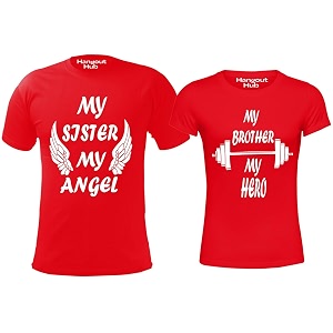 Hangout Hub Sibling Tshirts Brother Sister Angel