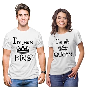 Hangout Hub Couple Tshirts Her