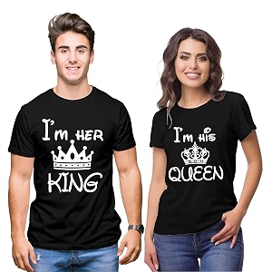 Hangout Hub Couple Tshirts Her
