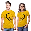 Hangout Hub | Couple Tshirts | One Love Heart | Matching Dress| Set of 2