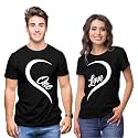 Hangout Hub | Couple Tshirts | One Love Heart | Matching Dress| Set of 2
