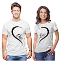 Hangout Hub | Couple Tshirts | One Love Heart | Matching Dress| Set of 2