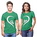 Hangout Hub | Couple Tshirts | One Love Heart | Matching Dress| Set of 2