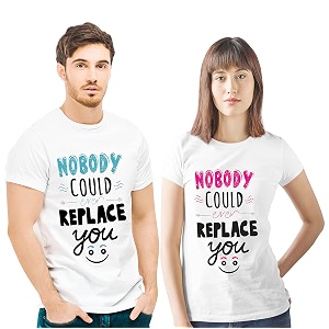Hangout Hub Couple Tshirts Nobody