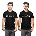 Hangout Hub Friends Printed Round Neck Half