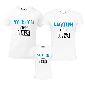 hangout hub family t-shirtscotton twinning combo dresscotton set of 3